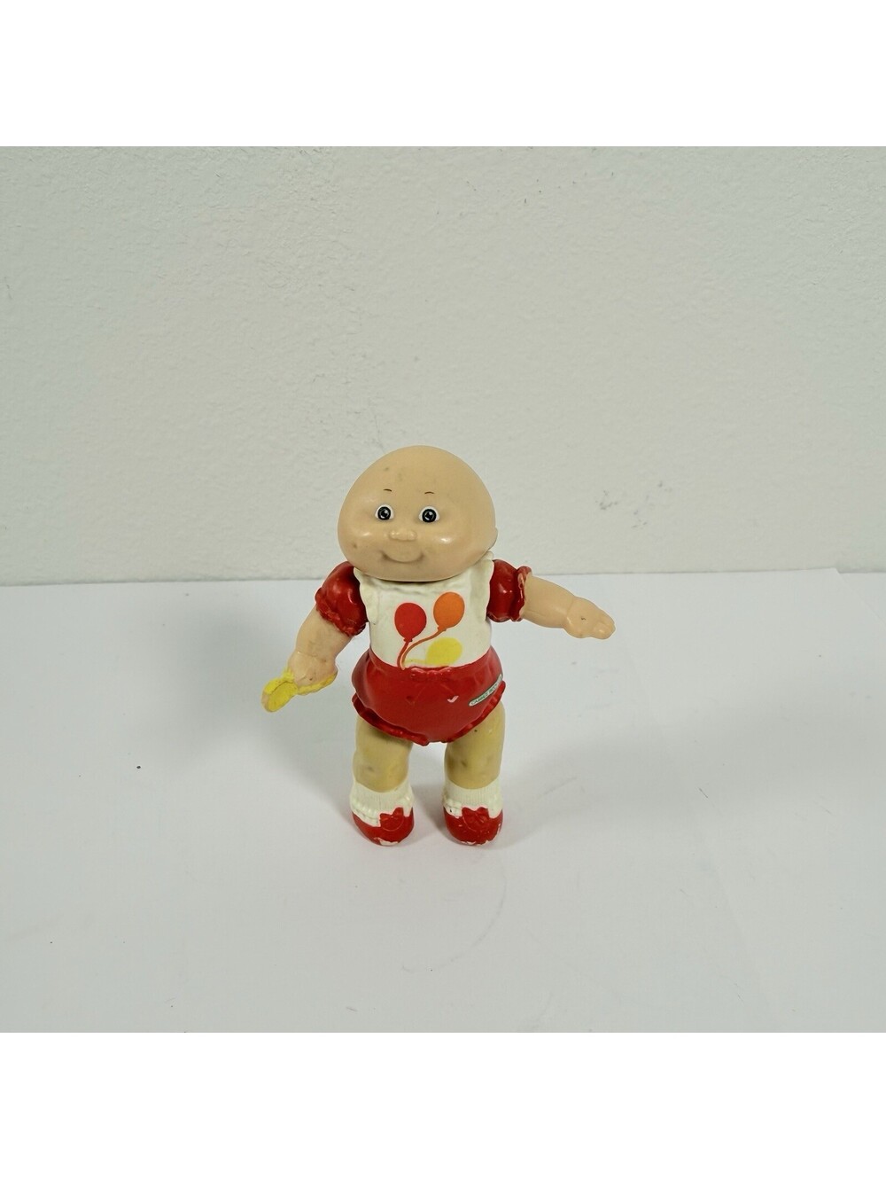 Vintage Cabbage Patch Kids Boy Bald FIGURE  Red Figure 3”